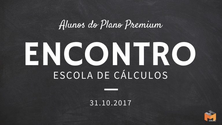 Encontro Escola de Cálculos – Plano Premium