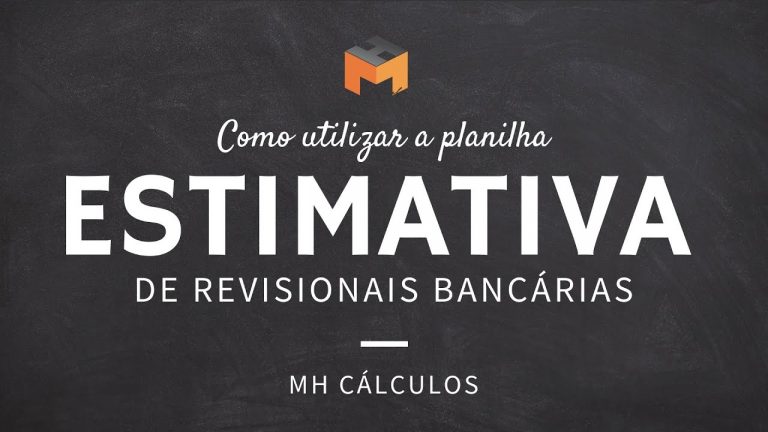 Como usar a planilha estimativa bancária