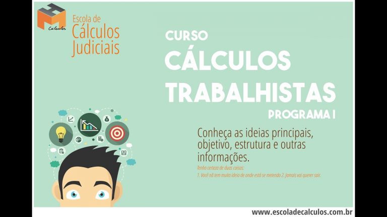 Curso de Cálculos Judiciais – Cálculos Trabalhistas (Programa I)