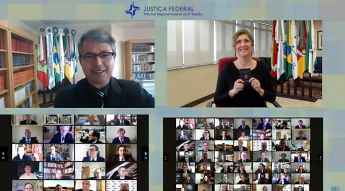 TRF4: Em cerimônia totalmente online, Taís Schilling Ferraz toma posse como desembargadora do Tribunal (21/09/2020)