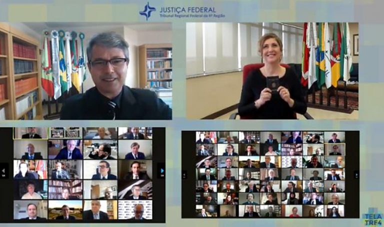 TRF4: Em cerimônia totalmente online, Taís Schilling Ferraz toma posse como desembargadora do Tribunal (21/09/2020)
