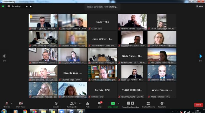 TRF4: Fórum Interinstitucional Previdenciário realiza primeira reunião com a nova gestão da Cojef (06/08/2021)