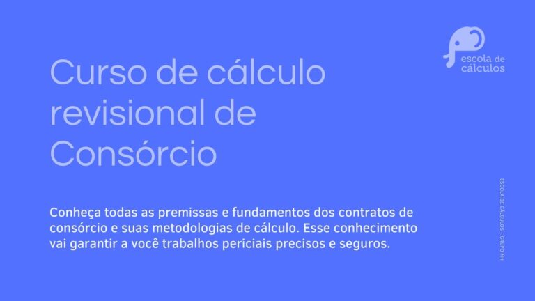 Curso de cálculo revisional de Consórcio
