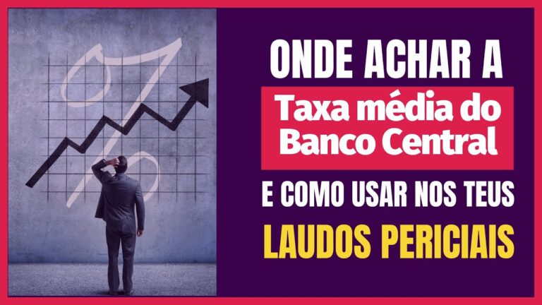 Se não souber isso, não adianta usar a taxa média do Banco Central!
