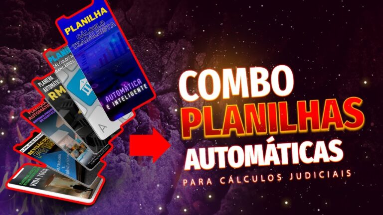 Combo de planilhas automáticas para Cálculos Judiciais! ADQUIRA JÁ!
