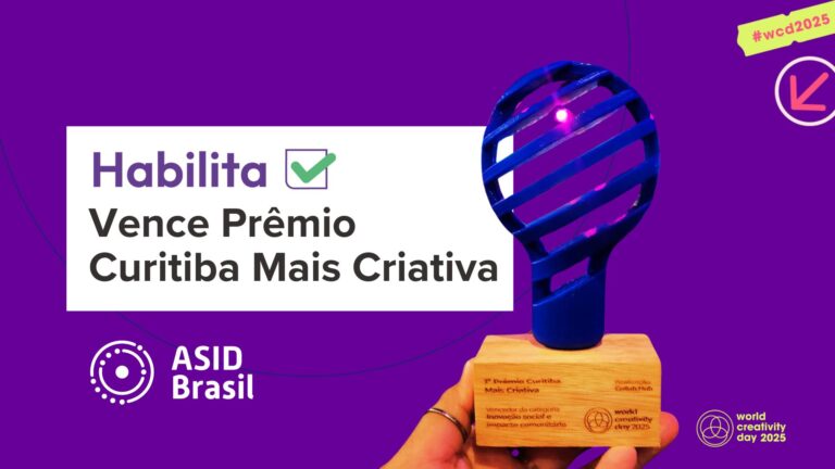 ASID Brasil é reconhecida no Prêmio Curitiba Mais Criativa